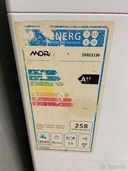 Predám umývačku riadu MORA SM631W – dobrý stav - 3