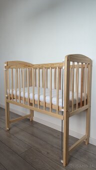 Borovicová detská postieľka k posteli 90x40 - 3