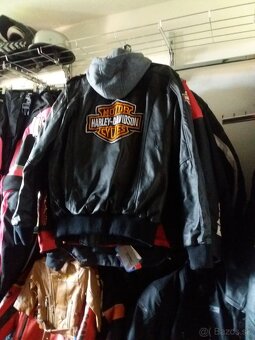 Kozena Bunda S Nasivkami Harley Davidson XL - 3