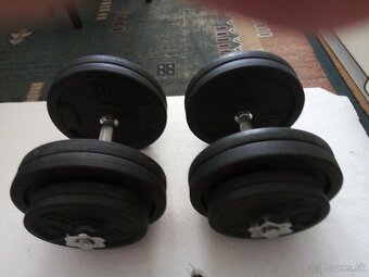 Liatinové nakladacie jednorúčky DECATHLON 2x20kg a 2x30kg - 3