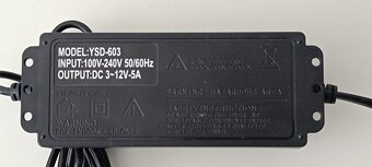 Adaptér nastaviteľný 230 V 3 - 12 V - 5 A - 3