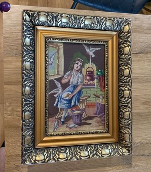 Vyšívaný obraz v ráme - 3