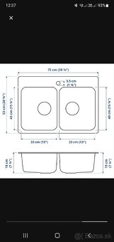 Ikea Langudden dvojitý drez - 3