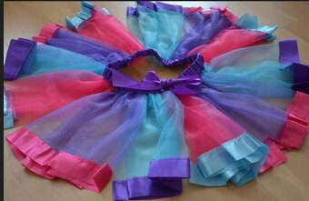 Tutu sukňa rôzne farby a veľkosti farebna unicorn - 3