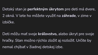 Stan pre deti - 3