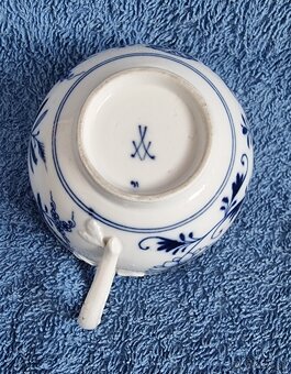 Starožitná porcelánová šálka - MEISSEN - 3