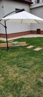 Slnečník biely 3m - 3