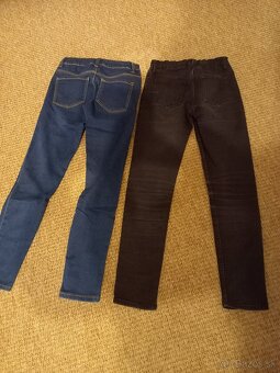 Dievčenské rifle + elasťáky veľ.140 balík 4 ks - 3