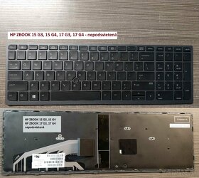 Klavesnice HP Zbook 15 G5 G6 17 G3 G4/HP 4530S 4535S 4730 SK - 3