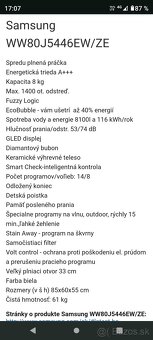 Predám práčku Samsung - 3