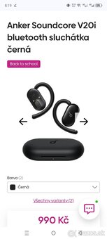 Bluetooth sluchátka soundcore V20i - 3