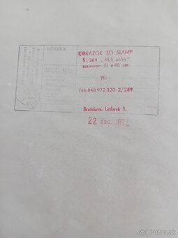 Obraz zo slamy - 3