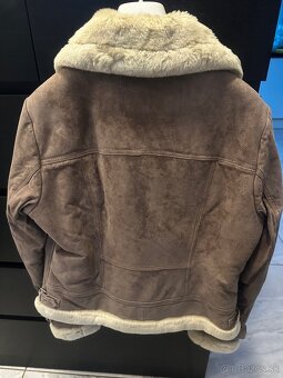 Kožená bunda s pravou kožušinkou - 3