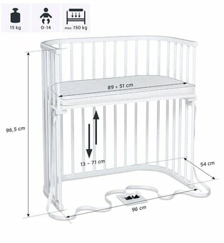 Detská postieľka s matracom - 3