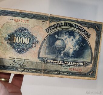 1000 kč, 1919, C, Československo - 3