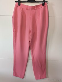 NOVÉ Dámské růžové společenské kalhoty - 3