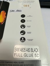 Predám Tvrdené sklo Samsung A80 A90 5D FULL GLUE čierne - 3
