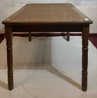 jedalensky stol, drevo, bazar, v 75 cm, d 118 cm, s 78 cm - 3