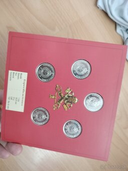 Predám sadu mincí Ján Pavol 2 Malta Vatikán 2005 - 3