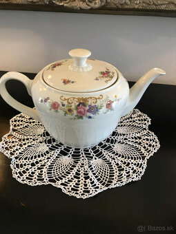 Porcelánový starožitný čajník-1,1L - 3