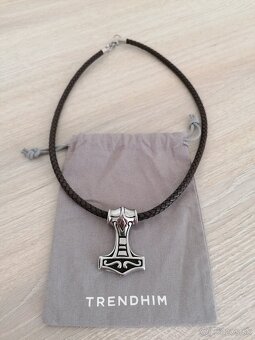 Predám pánsky vikingsky náhrdelník Thorove kladivo Mjölnir - 3