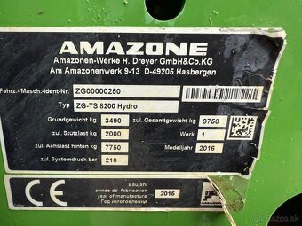 Rozmetadlo AMAZONE ZG-TS 8200 - 3