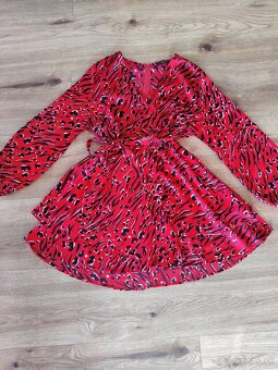 Dámske červené šaty 44 - 3