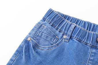 Detské džínsové nohavice s elastickým pásom – nové - 3