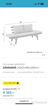 Zahradna lavica - 3