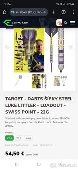Steel šípky Luke Littler 22g - 3