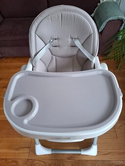Detská jedálenská stolička Ricokids bielo-šedá - 3