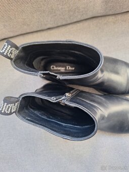 CHRISTIAN DIOR kožené čižmy vel.39 - 3