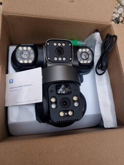 Bezpečnostná otočna solar Wifi IP kamera V380 duál - 3