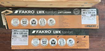 Predam podkrovne Schody Fakro LWK Komfort 60x120 - 3