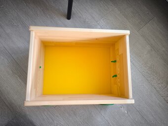 IKEA FLISAT drevený vozík na kolieskach - 3