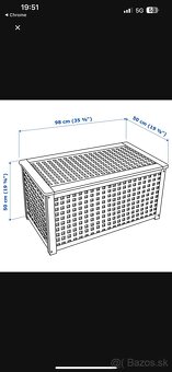 prídavný stolík akácia - 3