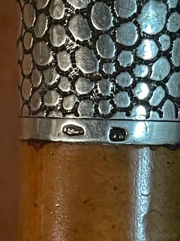 starozitna strieborná špacirka -Rakúsko Uhorsko - 3