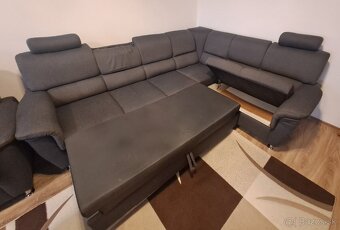 Sedacia súprava s kreslom a taburetkou - 3