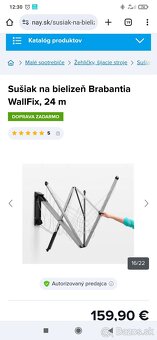 Sušiak na prádlo Zn. Brabantia - 3