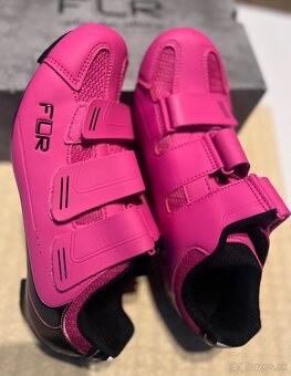Cyklistické dámske tretry - FLR F-35 Neon Pink č.40 - 3