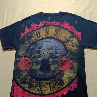 Vintage y2k Guns N Roses čierne tričko s potlačou 2008 M - 3