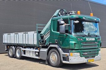 Scania P 410 - 6x2 – Valník + HR-HMF 2120 K2 21 t/m – EURO 6 - 3
