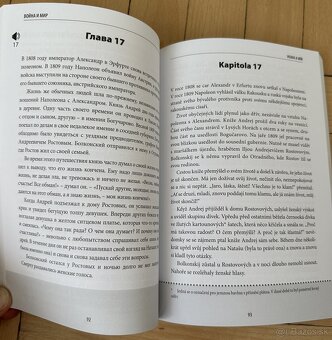 Dvojjazyčná kniha Vojna a mír L.N.Tolstoj za5EUR - 3