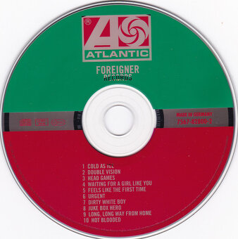 CD Foreigner – Records 1982 - 3