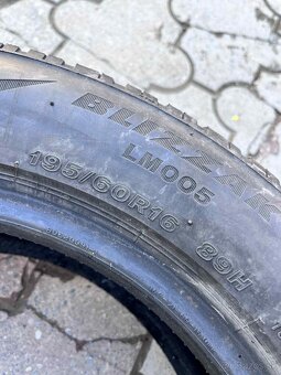 Predam 2ks pneumatiky 195/60r16 zimne - 3