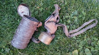 Stará plynová maska, poľské nápisy, neviem - 3