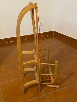 Drevené sánky s opierkou - 3