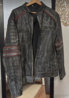 Pánska kožená bunda veľ.L-nová - 3