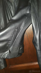 čierna kožená bunda KARA -L - 3