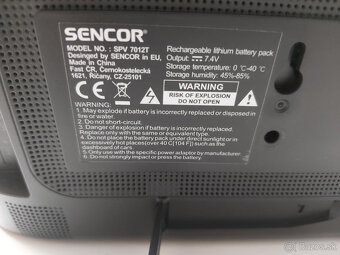 ███ Sencor SPV 7012T, Prenosný 10'' LCD televízor DVB-2 ██ - 3